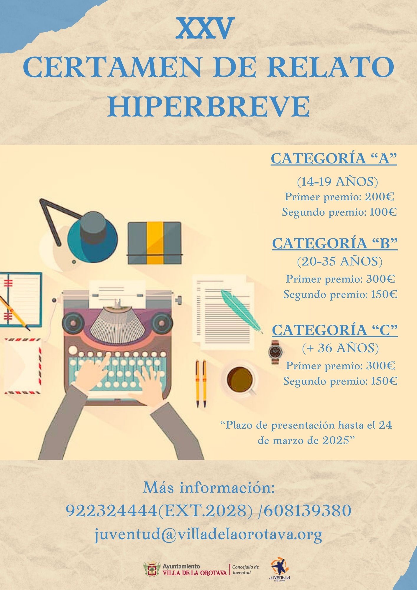 CARTEL XXV CERTAMEN DE RELATO HIPERBREVE 