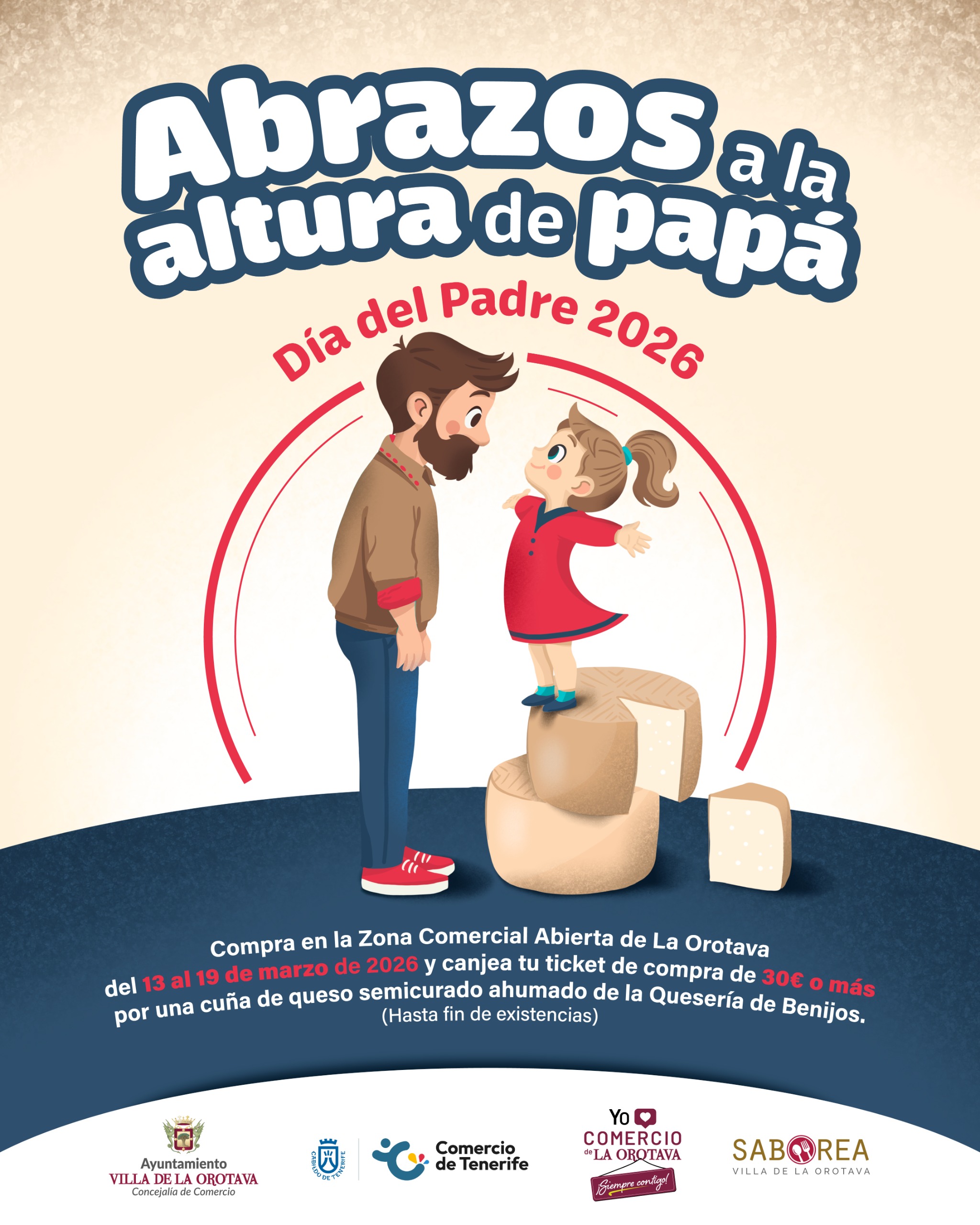 Abrazos ala altura de papa - Día del Padre 2026