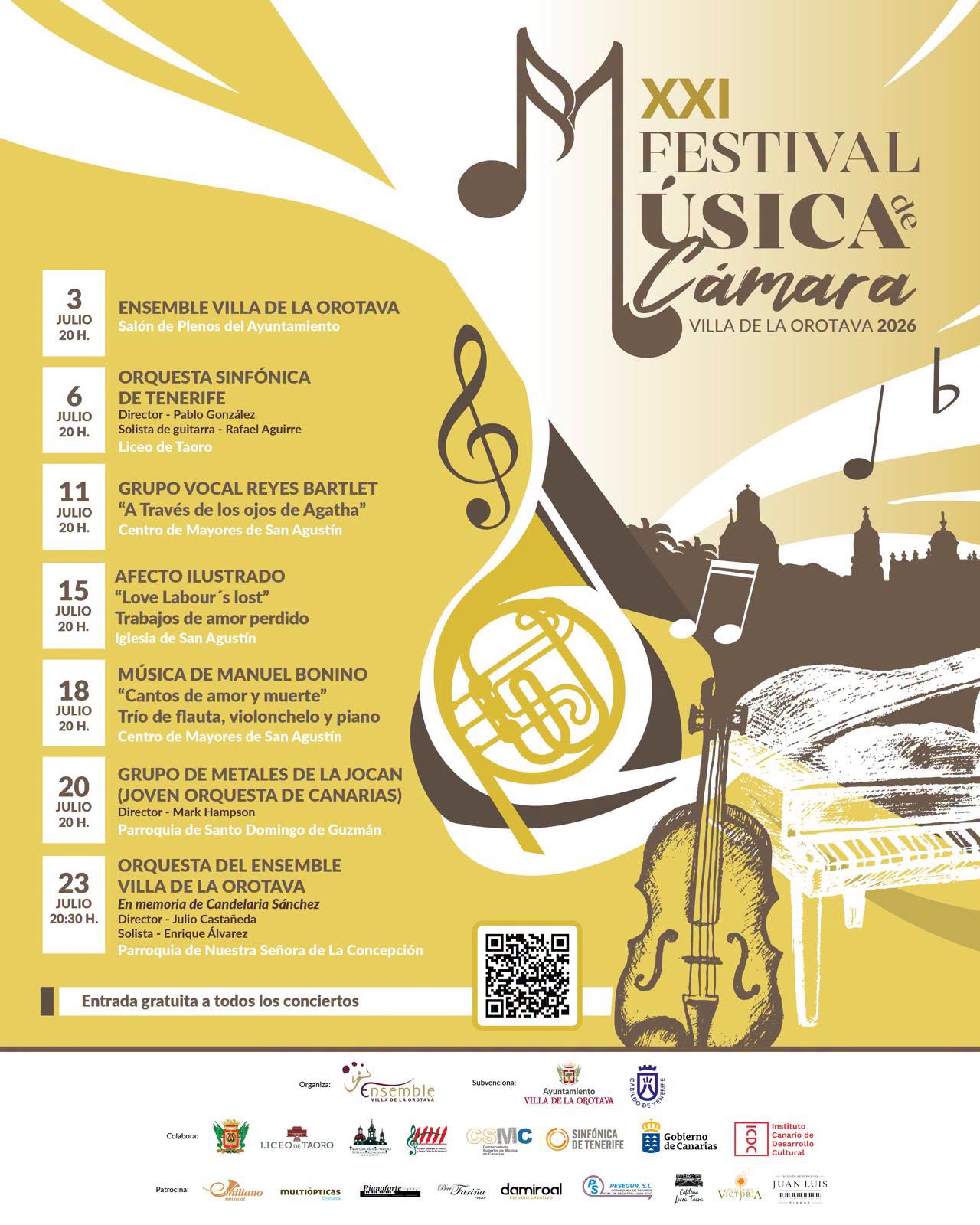 XXI Festival de Música de Cámara Villa de La Orotava 2026