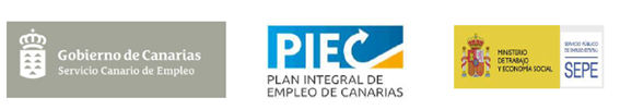 Logos Gobierno de Canarias, Plan Integral de Empleo de Canarias, SEPE
