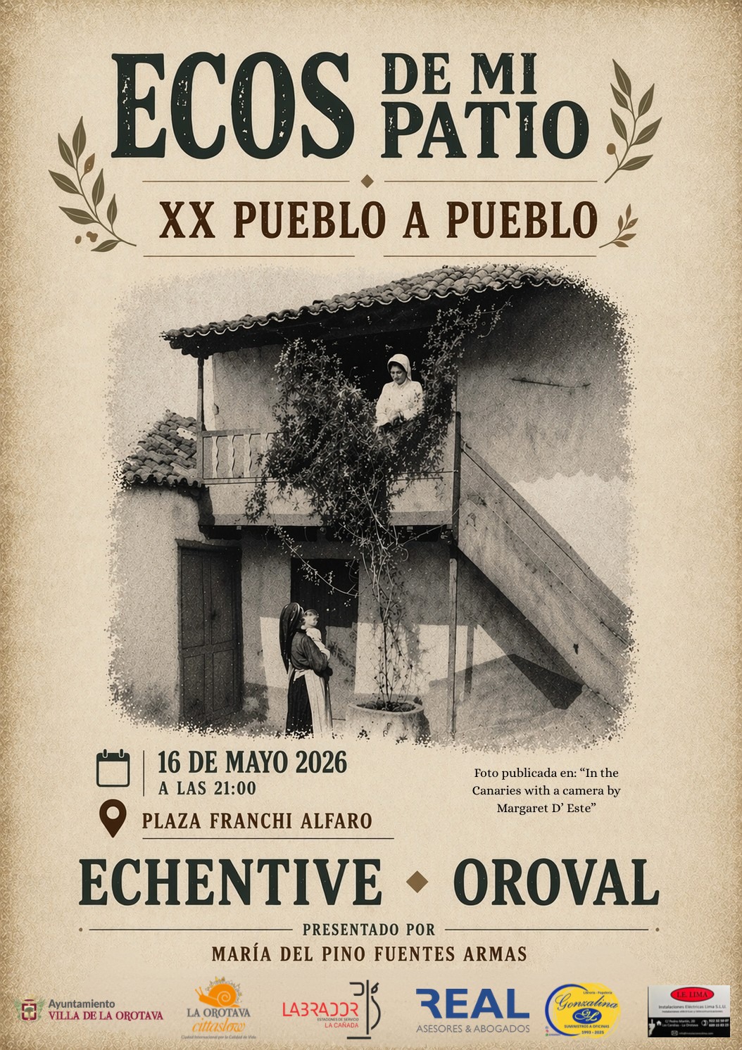 Oroval celebra su XX festival folklórico Pueblo a Pueblo bajo el título ‘Ecos de mi patio’