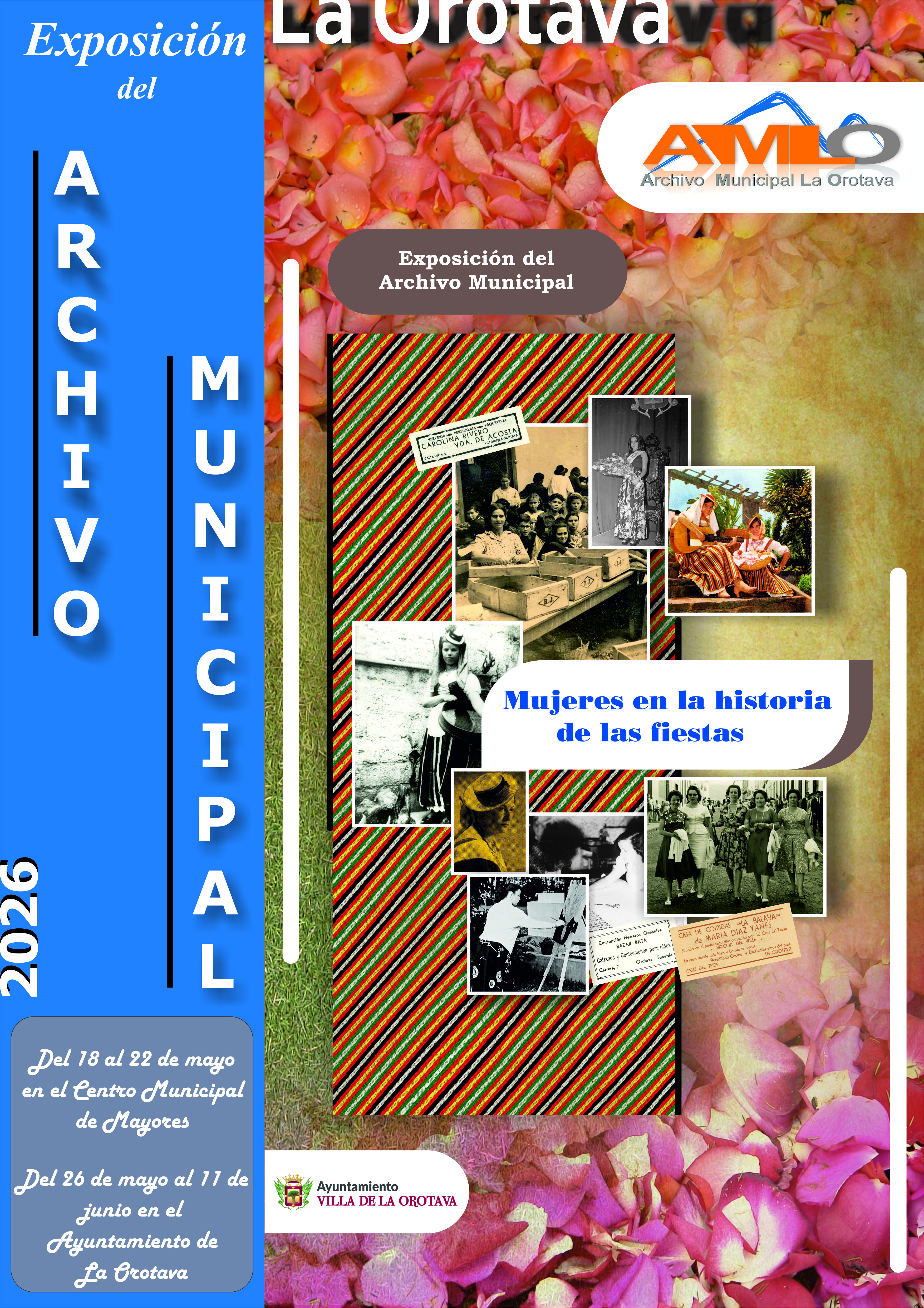 Exposición del  ARCHIVO MUNICIPAL «Mujeres en la historia de las fiestas».