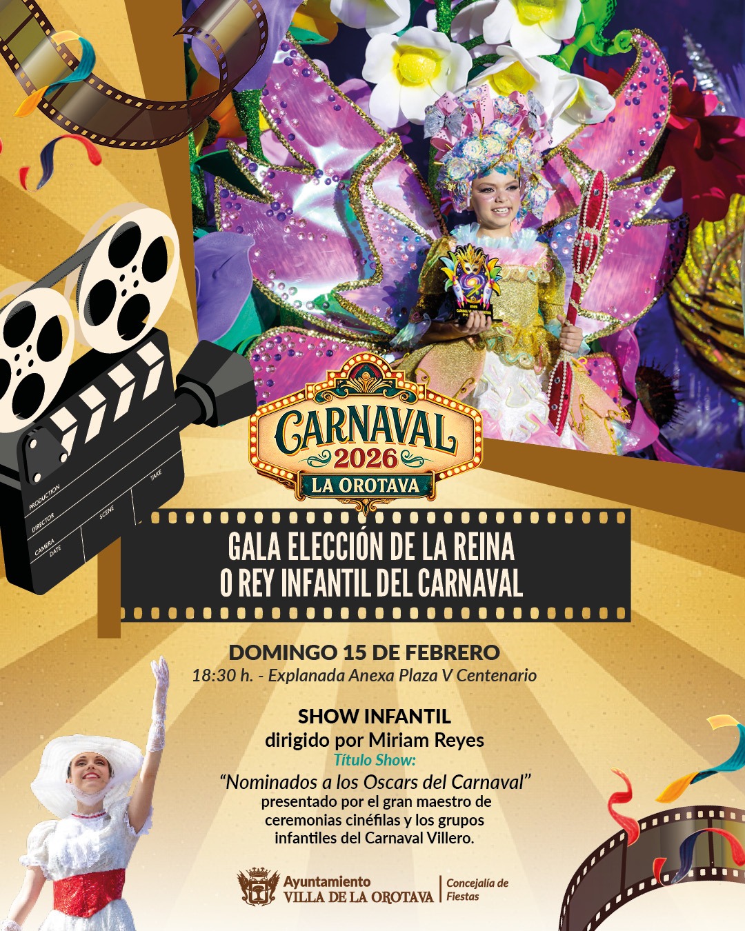 Gala Elección de la Reina o Rey Infantil del Carnaval de La Orotava