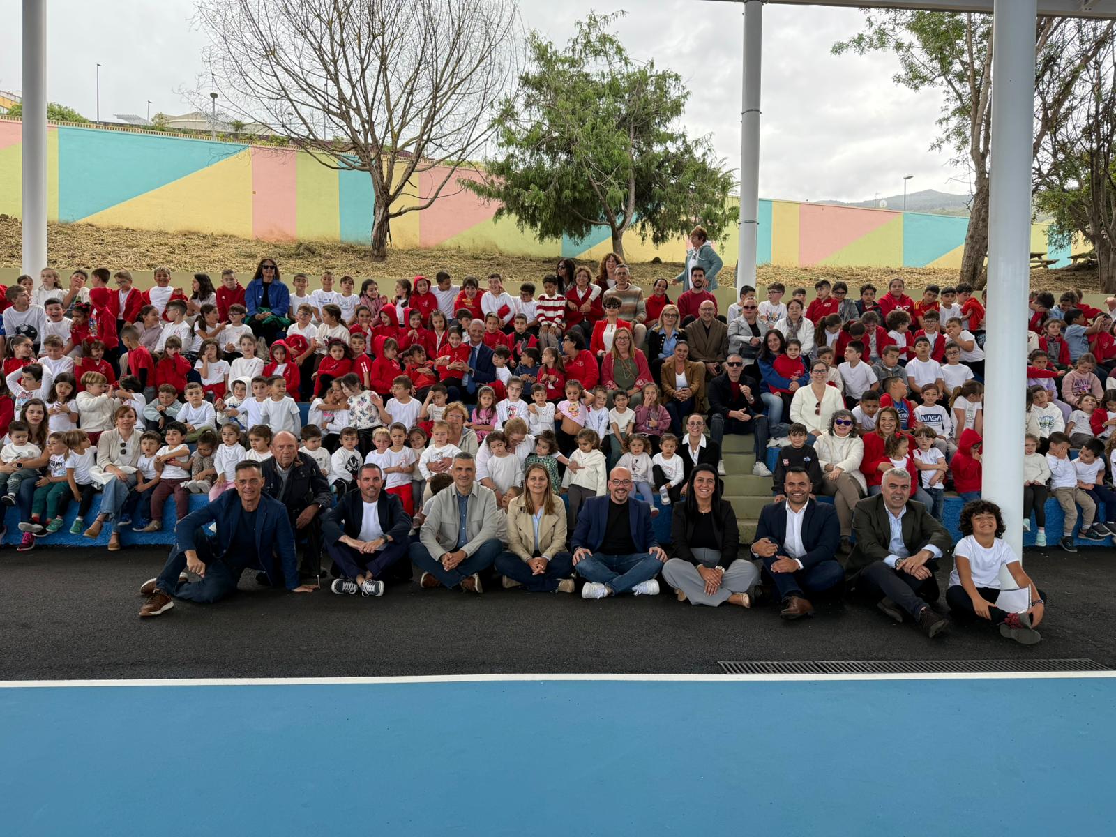El CEIP Ramón y Cajal de La Orotava estrena la nueva cancha cubierta