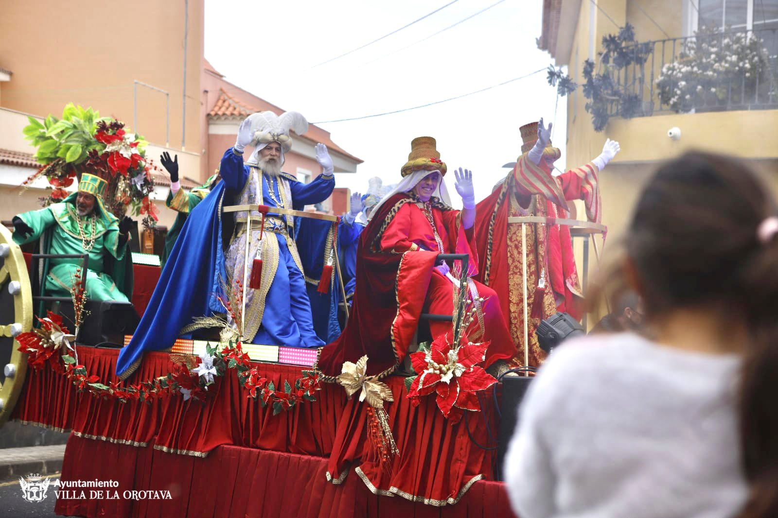 Los Reyes visitaron todos los núcleos urbanos de La Orotava. Un recorrido de unas doce horas aproximadamente