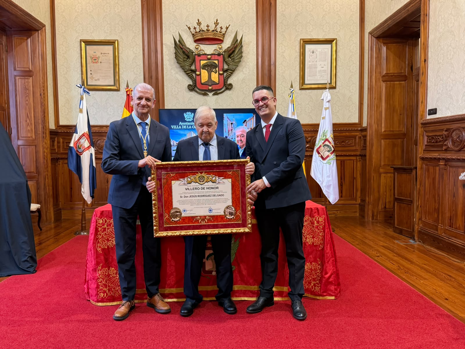 El Ayuntamiento de La Orotava concede el título de Villero de Honor a Jesús Rodríguez Delgado