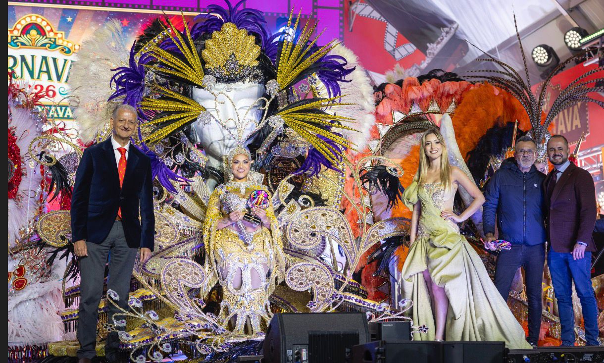 Bárbara Urimare Fajardo, reina de un carnaval de cine en La Orotava