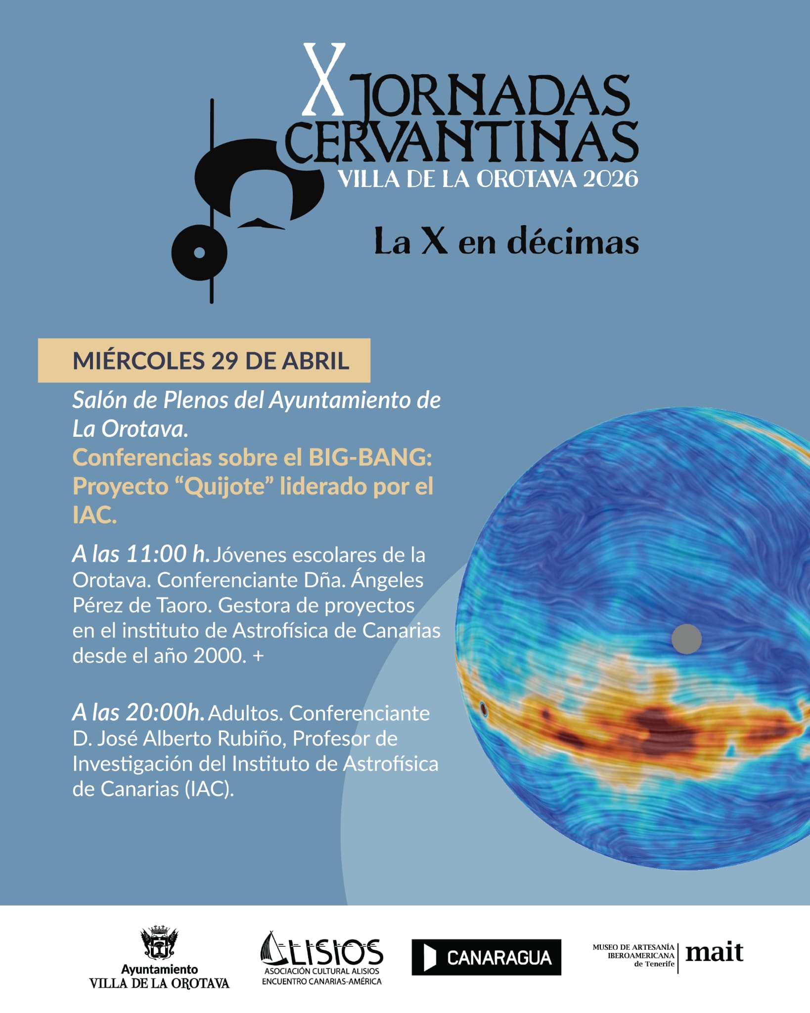 El experimento Quijote sobre el origen del Universo, protagoniza la agenda de las X Jornadas Cervantinas esta semana