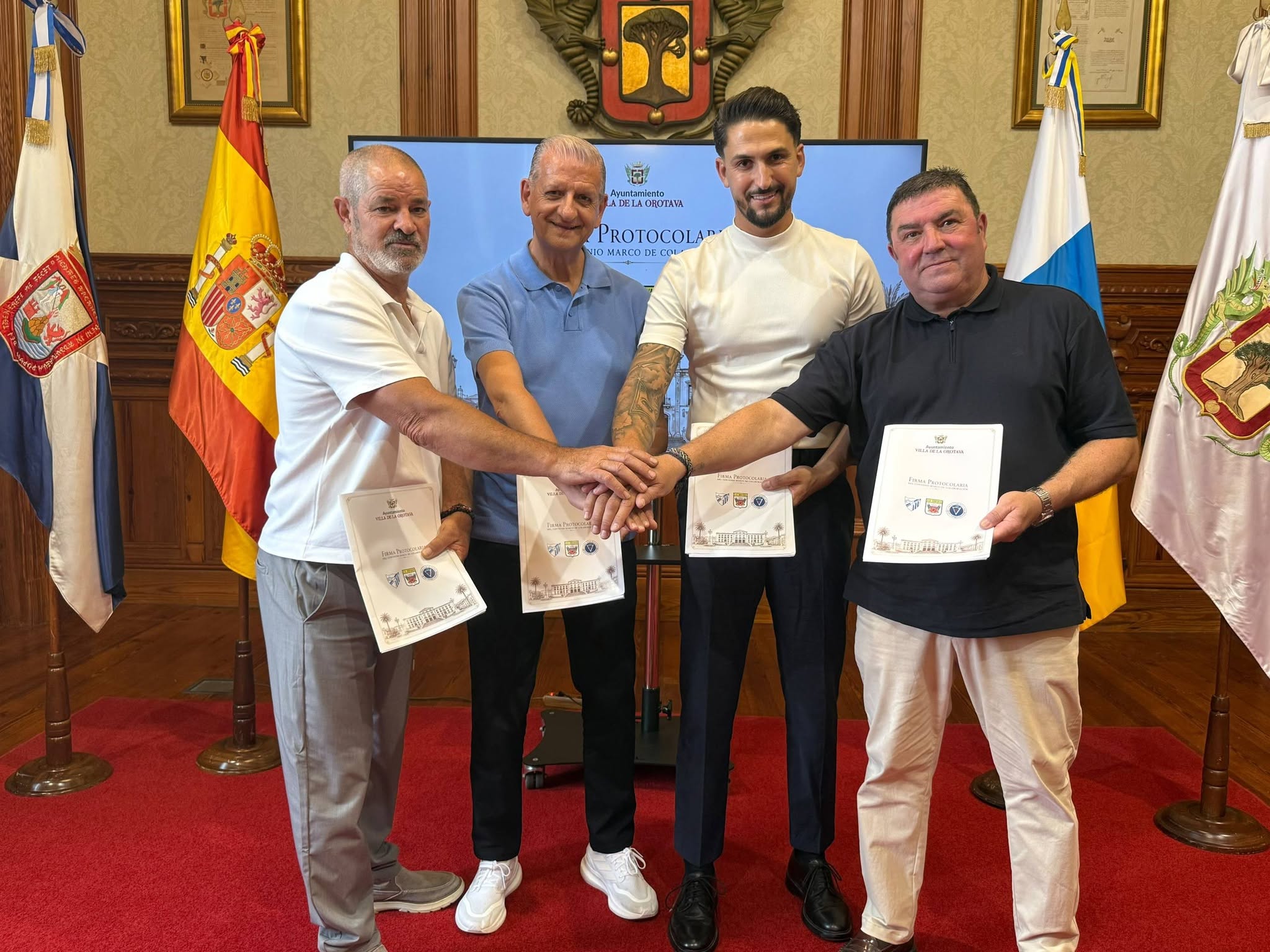 Histórico acuerdo en el fútbol de La Orotava