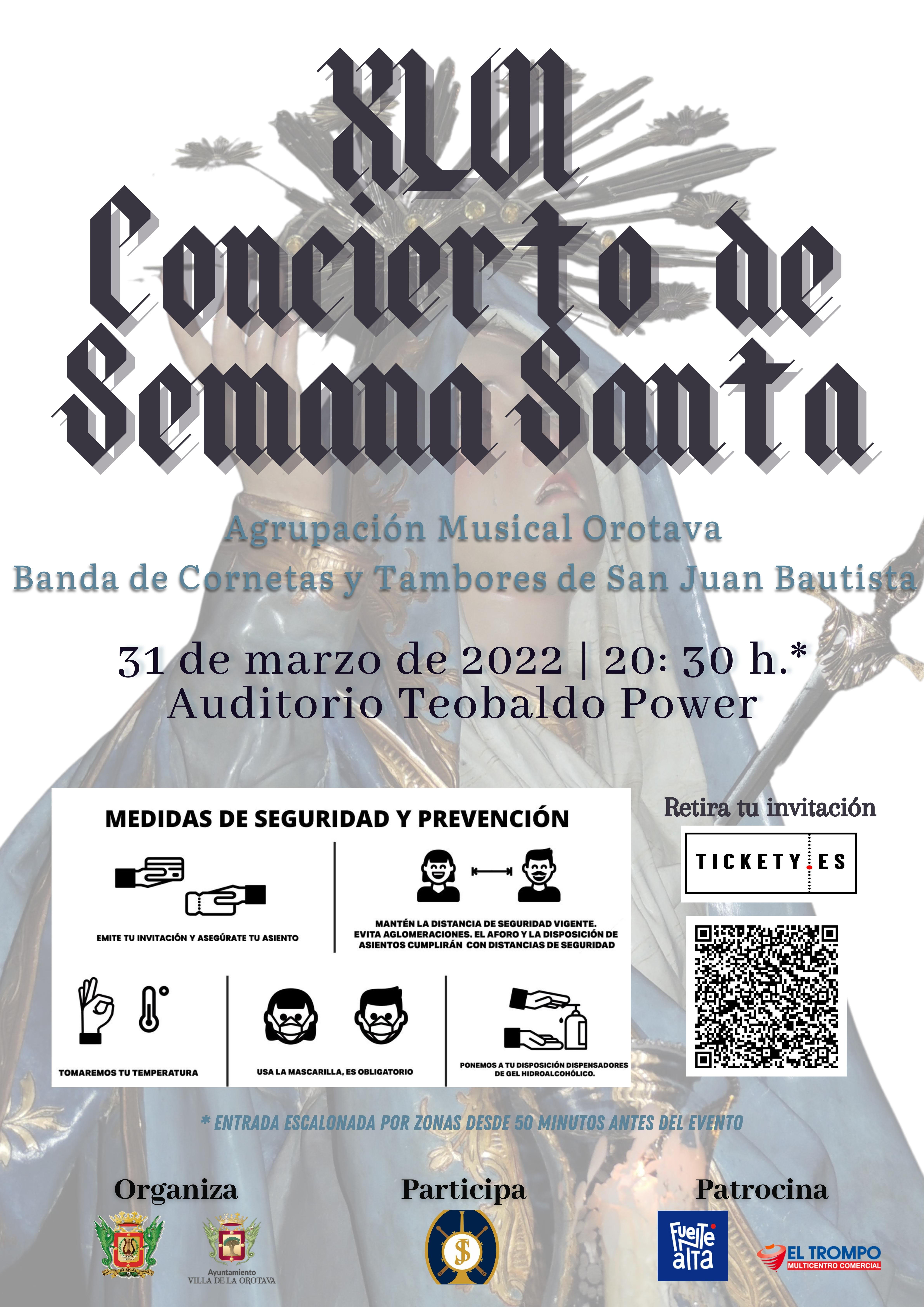 El Auditorio Teobaldo Power acoge el XLVI Concierto de Semana Santa