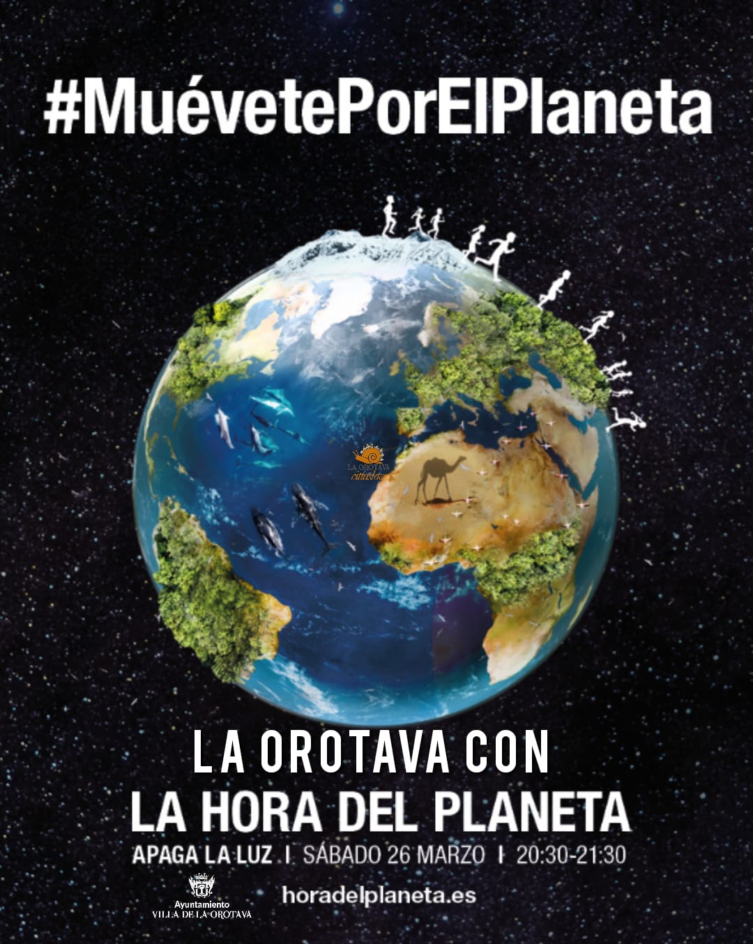 Bajo el lema #MuevétePorElPlaneta en la #HoraDelPlaneta se promueve una serie de acciones para proteger y conectar con la naturaleza