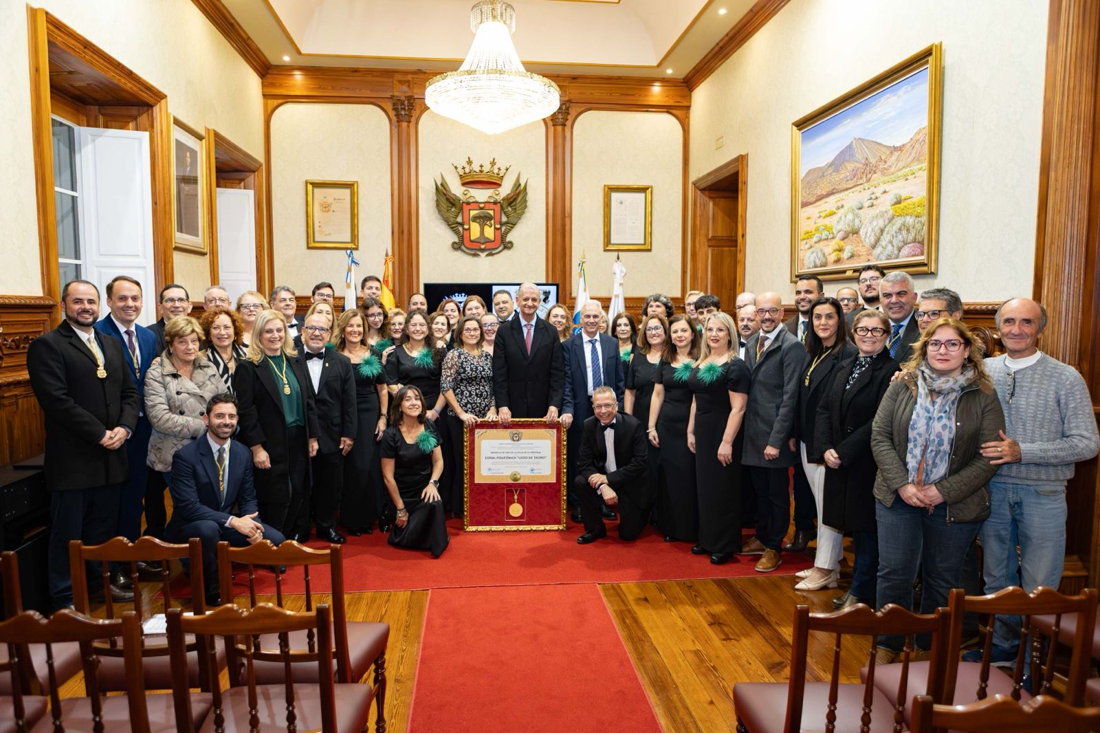El Ayuntamiento de La Orotava concede la Medalla de Oro a la Coral Liceo Taoro