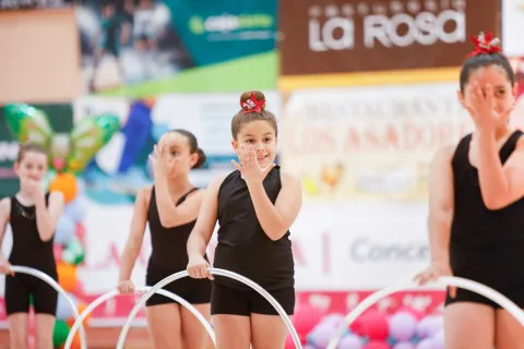 Muestra de gimnasia rítmica del Plan Municipal de Actividades Extraescolares del curso 2025/2026