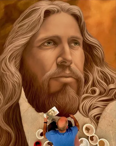 alfombrista trabajando imagen del tapiz central 2