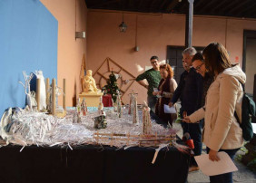 Visita a los belenes del concurso organizado por el Ayuntamiento de La Orotava