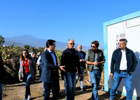 El presidente del Cabildo Pedro Martín visita las zonas afectadas por el temporal